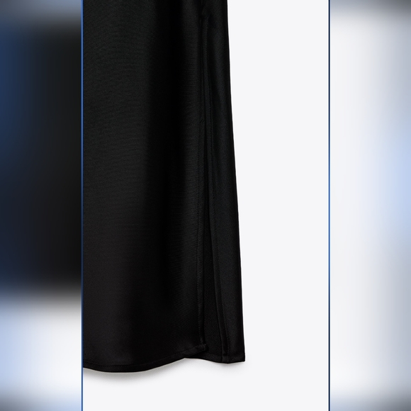 Zara Slip Dress Black LBD Little Black Dress Size M medium NWT - Picture 6 of 6